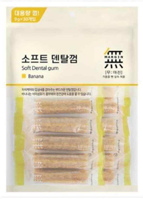 바우와우 무마진 대용량 소프트 덴탈껌 270g 바나나/블루베리/클로렐라, 바나나