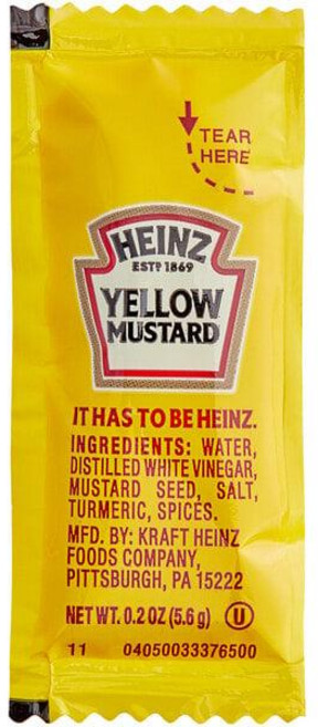 미국 하인즈 Heinz Yellow Mustard Packets 옐로우 머스타드 일회용 5.6g x 500개입 업소용 대용량, 3개, 2.8kg