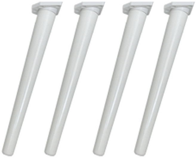 가온스토어 원목 가구 테이블 책상 상다리 300mm, 4개, 화이트