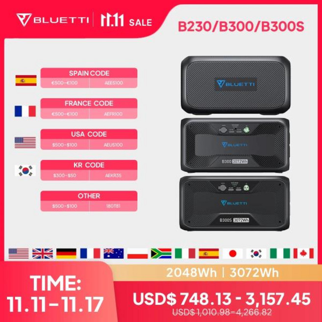 배터리 복원기 발전소용 BLUETTI 확장 배터리 가정용 추가 B230 LiFePO4 팩, 03 B300S 3072Wh, 01 CHINA