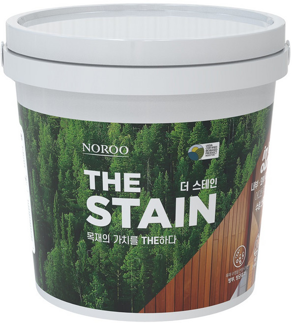 노루 더스테인 / 내외부 목재방부용 프리미엄 수성스테인 / 방부 방균 속건성 원코팅 내구성 내후성 3.5LT 16LT, 소나무 3.5LT, 3.5L, 1개