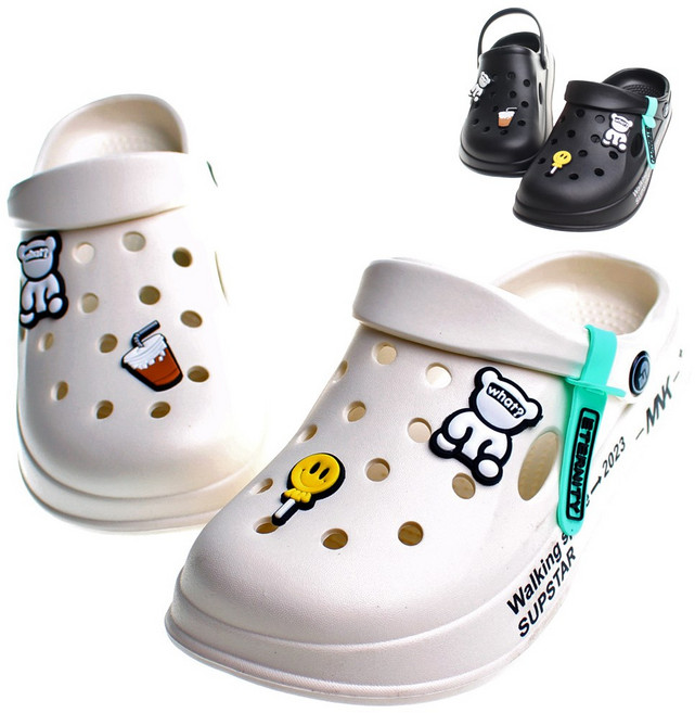 [국내당일발송]곰돌이 슬리퍼 샌들 아쿠아슈즈 여름 슬리퍼 실내화 남성 여성 크라렌 실내화 남자 여자 커플록스타일