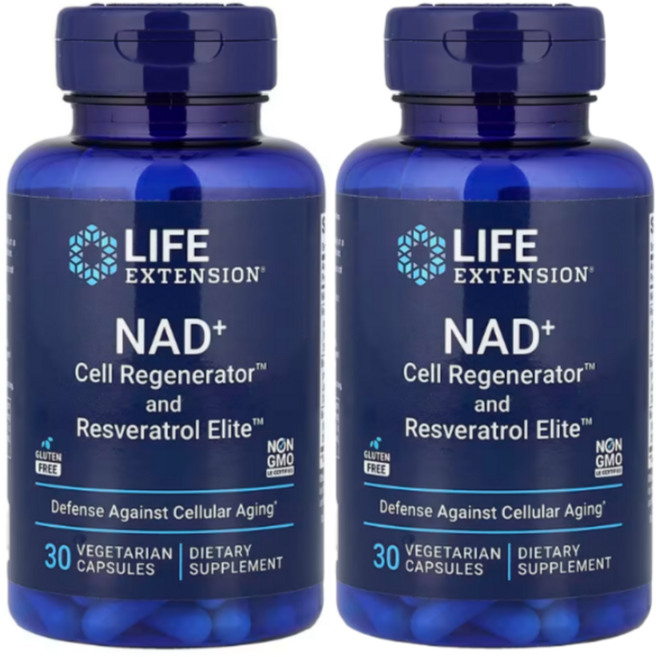 라이프익스텐션 NAD+ 니코틴아미드 리보사이드 NR 300mg 30캡슐 x 2통, 30정, 2개