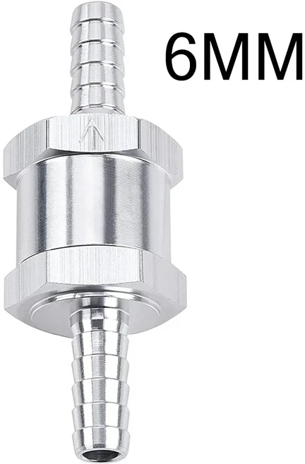 68 10 16mm 단방향 역류 방지 체크 밸브 연료 물 가스 공기 알루미늄 합금 가솔린 디젤 라인 웨이, 01 6MM