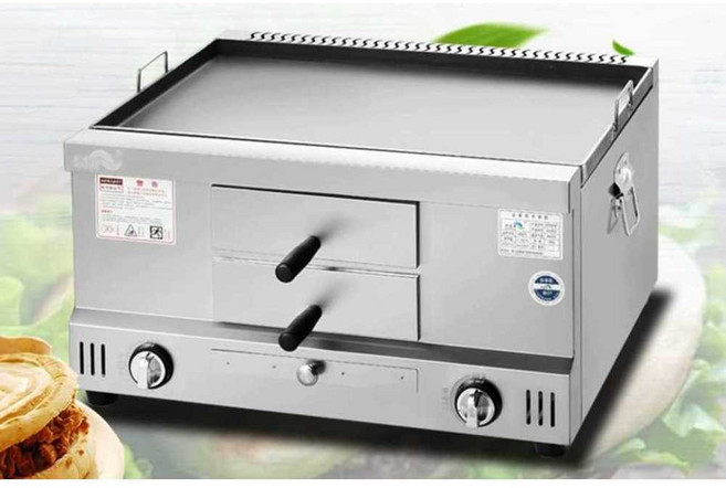 호떡 기계 버블 공갈빵 길거리 간식 노점상 빈대떡, 6mm 온도계 포함 흡입구 오른쪽