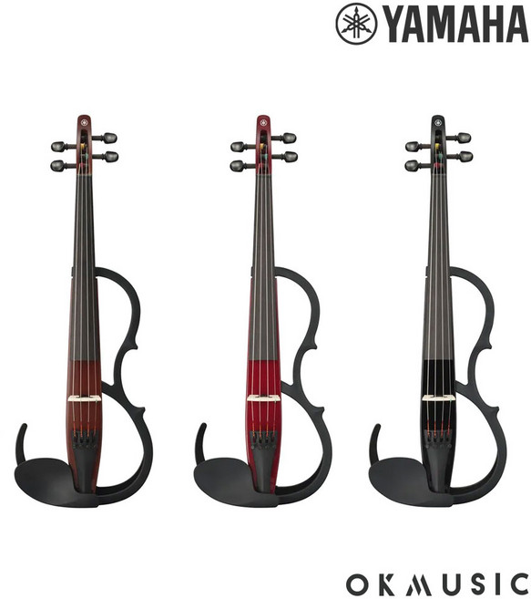 야마하 사일런트 바이올린 YSV104 YSV-104, Black, 1개