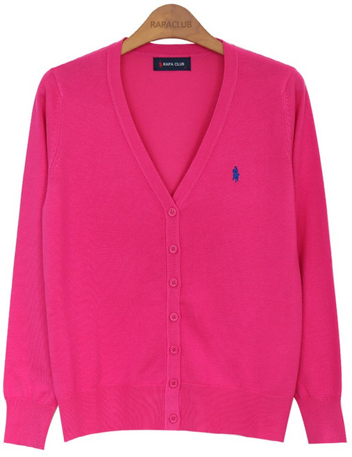 라파클럽 여성용 소프트 브이넥 니트 데일리 가디건