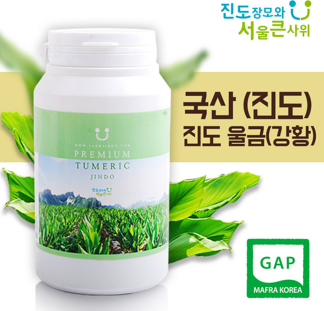 진도울금 진도 울금(강황) 환 300g 농부가 직접재배 진도장모와 서울큰사위, 1개