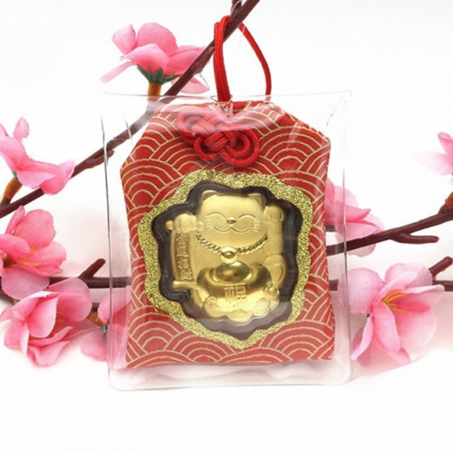 차량 문고리 금박 부적 강력한 재운과 행운 부르는 공예팬던트 5001