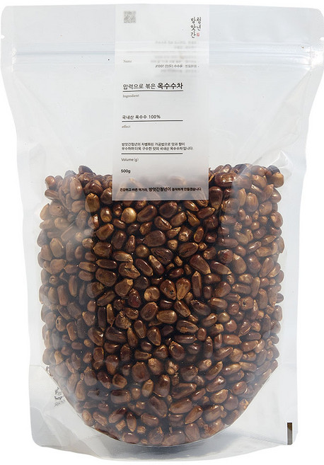 방앗간청년 압력으로 볶은 옥수수차, 500g, 1개, 1개입