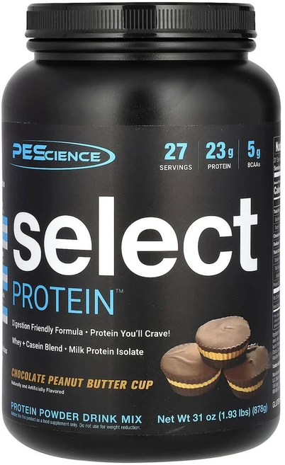 PEScience Select 프로틴 단백질 파우더 드링크 믹스 초콜릿 땅콩버터 컵 878g, 1개 - 쿠팡
