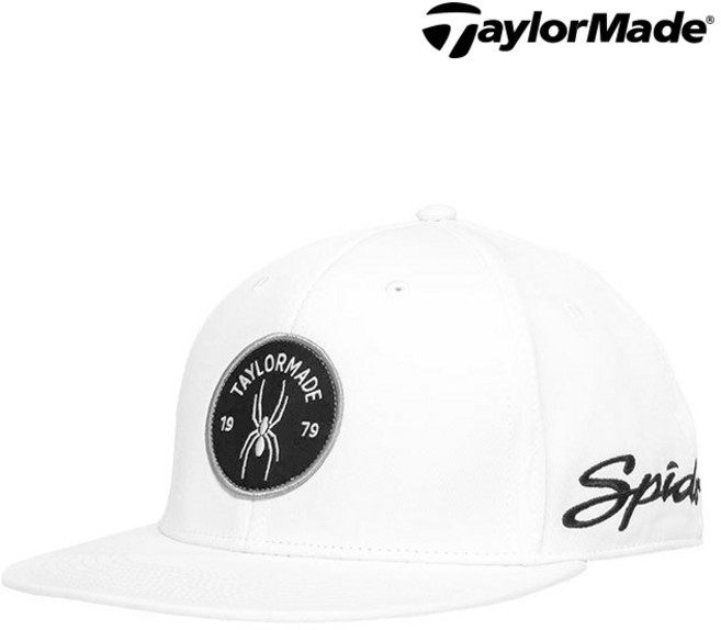테일러메이드 Spider Snap Back 스파이더 스냅백 골프모자, 화이트, 1개