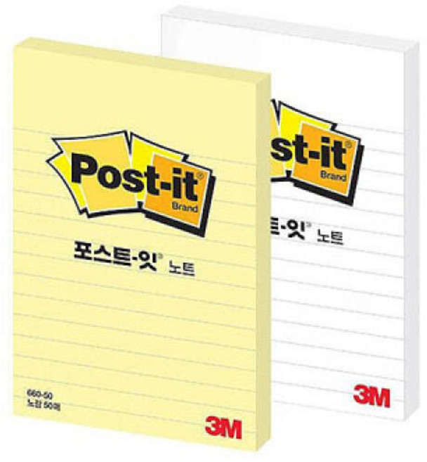 3M 일반형 660-50 포스트잇, 1, 화이트, 단품