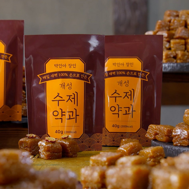 박인아 장인의 개성 수제약과 제로슈거 저당 파로 약과, 13개, 40g