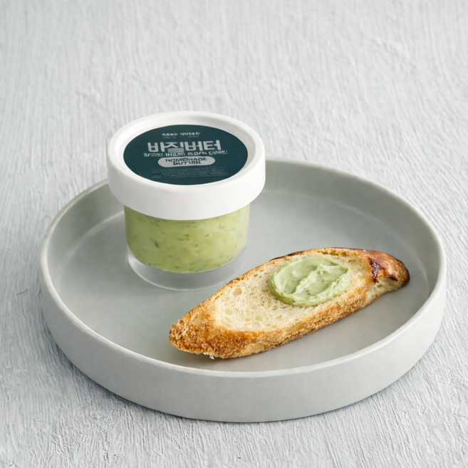 수제 바질 버터 프레시 스프레드, 1개, 100g