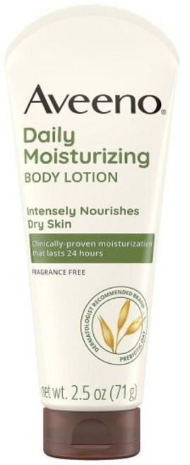 Aveeno 아베노 액티브 내추럴스 데일리 모이스춰라이징 로션 - 순 중량 75ml 71g 튜브 4개 팩