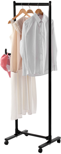 홈치치 스탠드 틈새 옷걸이 행거 이동식 500, 블랙