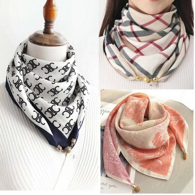 데일리 마그네틱 자석 원터치 스카프 머플러 가을 겨울