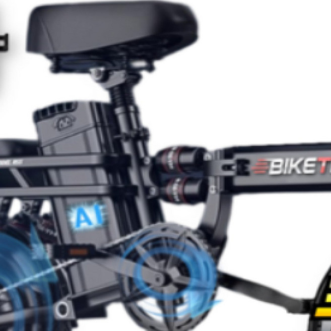 우양코리아 한국대기업 배터리 접이식 전기자전거 미니벨로 전동바이크 배달, 그레이, 경량스틸