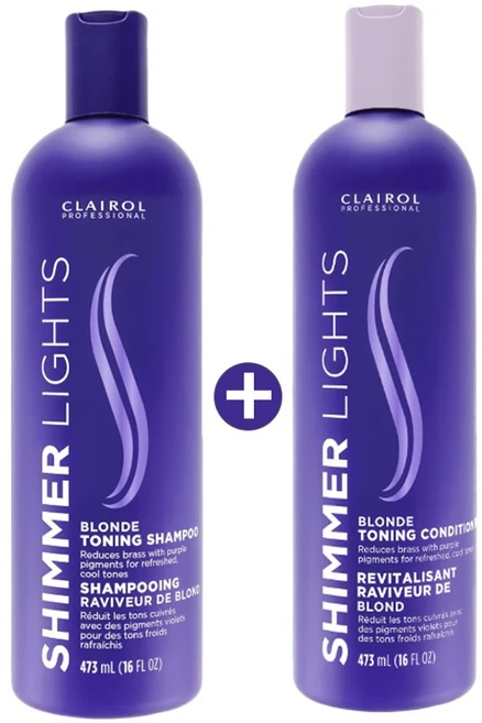 클레롤 Shimmer Lights 쉬머라이트 보색샴푸 + 컨디셔너 세트 각 473ml - 쿠팡