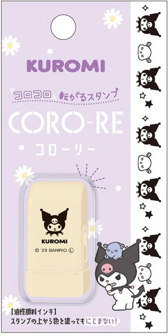 산리오 롤러도장 코로리 스탬프 캐릭터 용품, 1개, 쿠로미