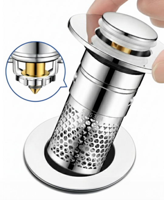 벨로브 악취방지 세면대 배수구 마개 벌레 냄새 차단 트랩, 1개