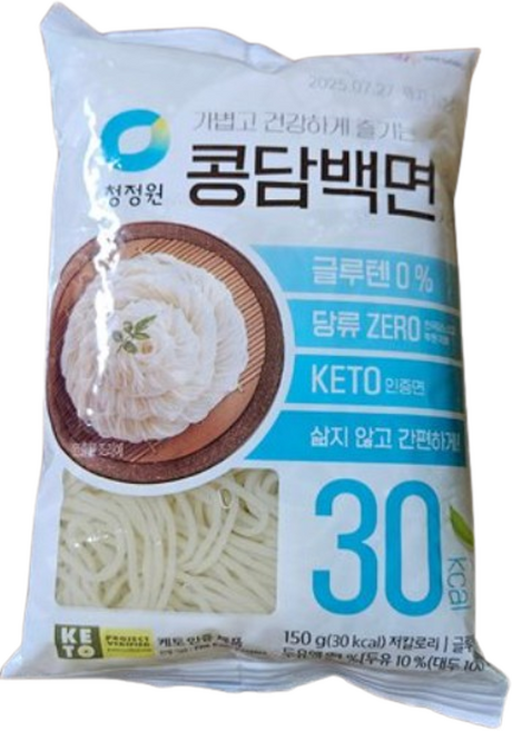 청정원 콩담백면 면 사리, 150g, 2개