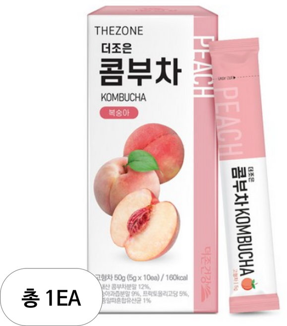 더존건강 더조은 콤부차 복숭아, 5g, 10개입, 1개