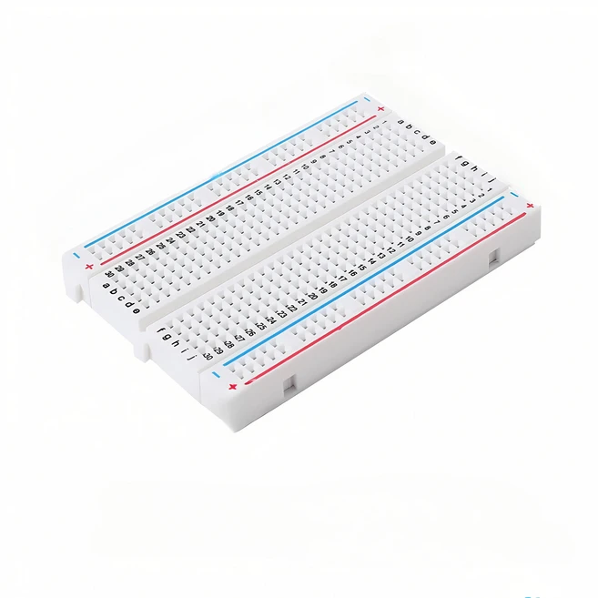 MB-102 브레드보드 400 830 포인트 65 점퍼 와이어 무땜납 PCB 테스트 개발 DIY 아두이노 전원 모듈 XCW용, 08 400Points-White