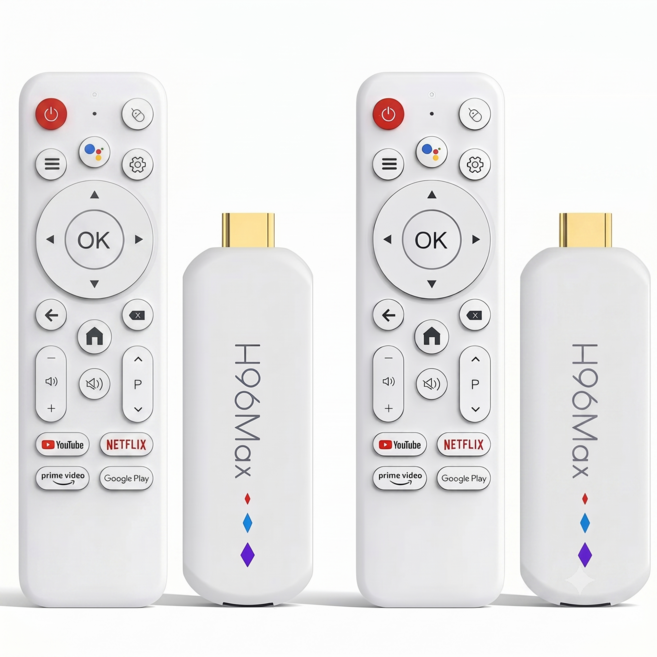 H96Max Android TV 4K 影音串流棒, 2個, S905L3