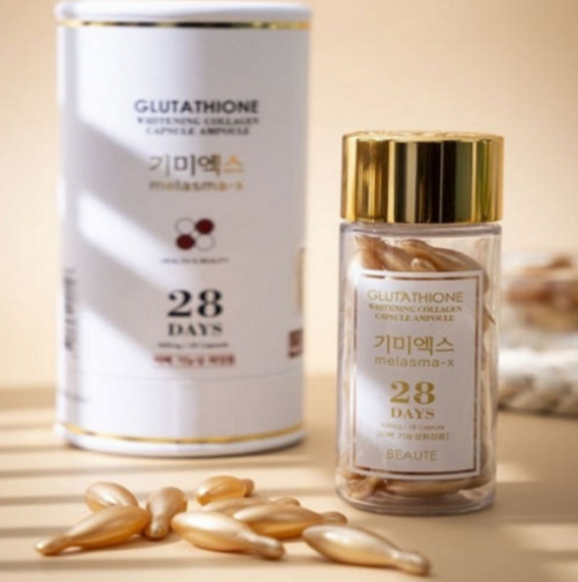 기미엑스 글루타티온 화이트닝 콜라겐 캡슐앰플 28캡슐, 1개, 28정