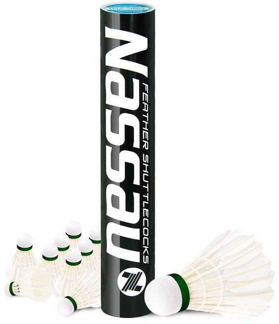 낫소 깃털 셔틀콕 NSC-701, 화이트, 1개