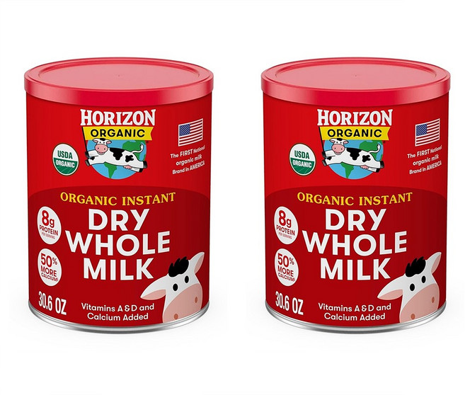 Horizon 호라이즌 오가닉 드라이 홀밀크 가루우유 분말 파우더 전지분유 870g 2개