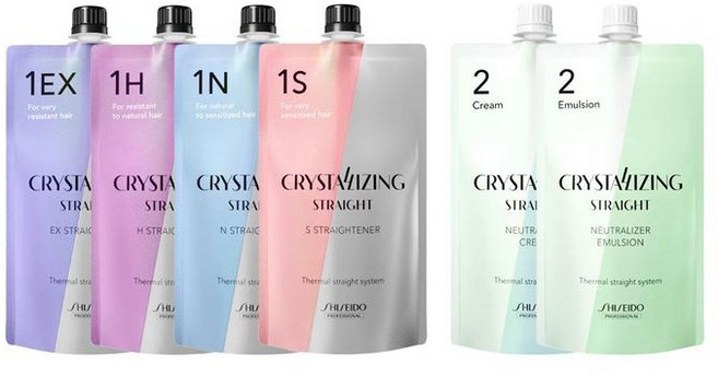 시세이도 매직약 크리스탈라이징 스트레이트 매직약 (EX H N S), N(손상모)1제+2제(에멀젼), 1개, 400g