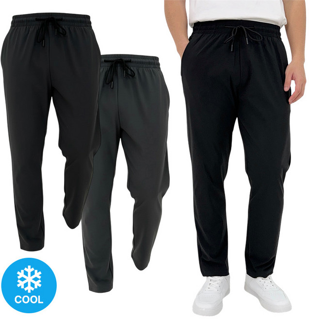 에어로우 남자 트레이닝바지 여름용 스판 냉감 여름바지