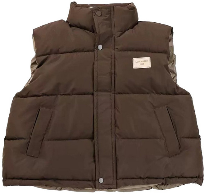 萱寶媽咪baby童裝館 韓版兒童秋冬背心外套 男童女童加厚保暖馬甲