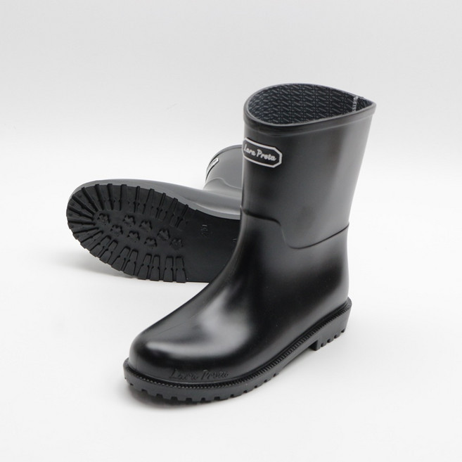 라라프레타 레인부츠 여름 장마철 블랙 무광 매트