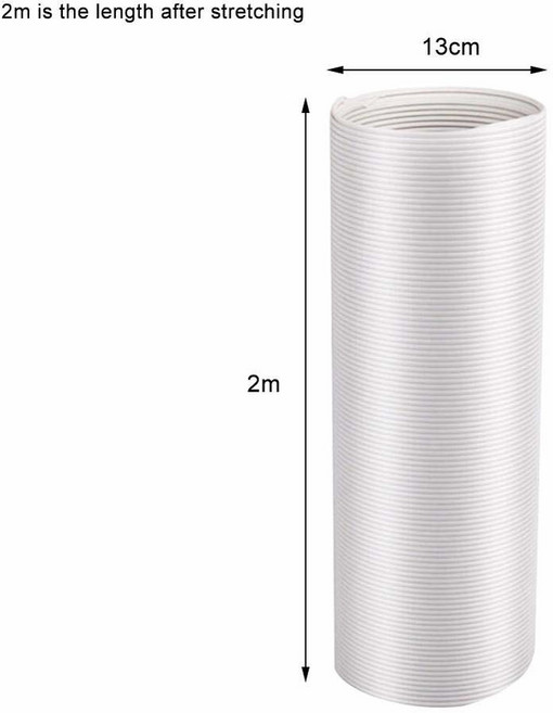15cm 환기구 휴대용 벤트 컨디셔너 직경 13cm 에어컨 아웃렛 파이프 배기 덕트, 2MX13CM, 1개
