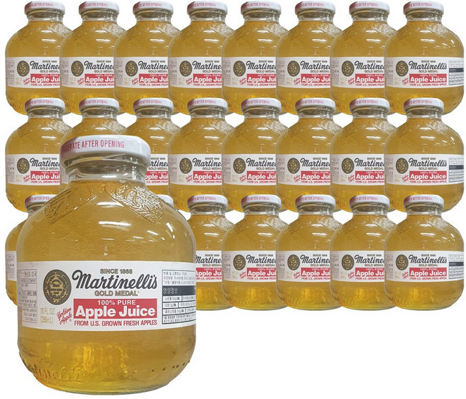 마르티넬리 골드메달 애플주스 296ml 사과주스 x 24개