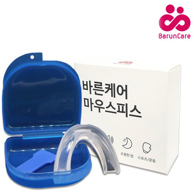 바른케어 성인 수면용 마우스피스, 1개