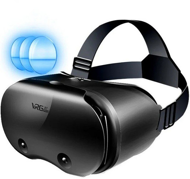 VRGpro X7 VR 가상 현실 3D 안경 상자 IOS 안드로이드 5-7 스마트폰, Option 1, CHINA