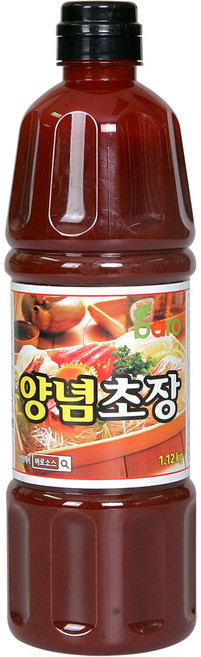바로소스 바로 양념초장 1.12kg 초고추장 회초장 소스 업소용, 1개