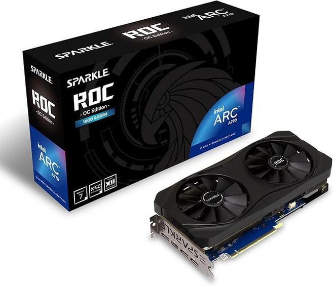 스파클 SA310C-4G 50W ECO 시리즈 그래픽 카드 인텔 아크 A310, A770 ROC 디자인