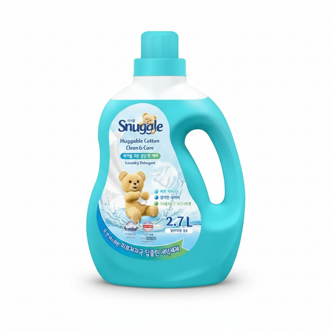 스너글 세탁 세제 허거블코튼 본품 2.7L +리필 2L, 1개