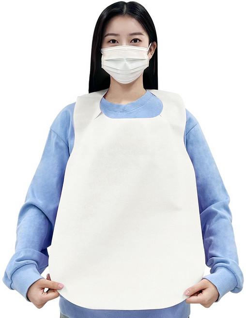 웨어리스 일회용 앞치마 라이트 1000매 / 식당 손님용 앞치마, 흰색, 1박스