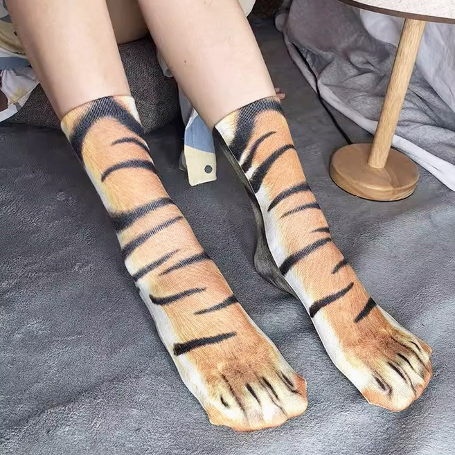 허니잼 킹받는 동물 발 양말 2P세트 헬스 운동양말 선물 파티소품 쓸데없는 웃긴 선물