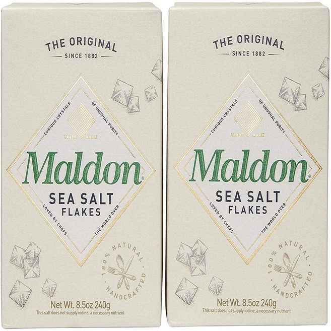 Maldon 말돈 내츄럴 씨 솔트 플레이크 240g 2팩 Sea Salt Flakes, 2개