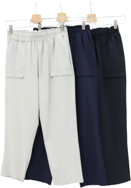 [어르신몰] 여름 할머니 주머니바지 3컬러 곤색고무줄 밴딩바지 70대80대 할머니옷 요양원 냉장고아이스