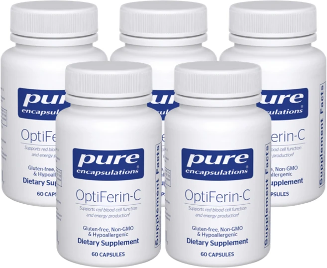 퓨어인캡슐레이션 철분 옵티페린-C OptiFerin-C, 5개, 60정 - 쿠팡