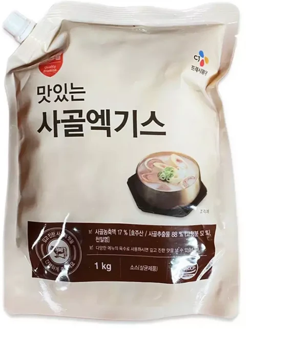 업소용 대용량 이츠웰 사골 육수 사골엑기스 원액 1kg